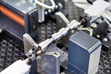 Measuring stand with sensors, clamps and coordinate measuring machine