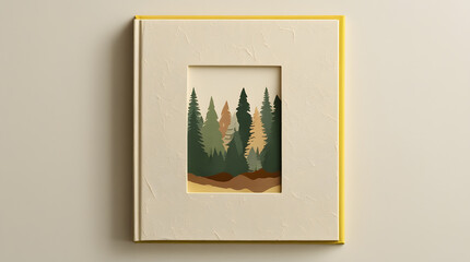 a book with cover image of forest on it