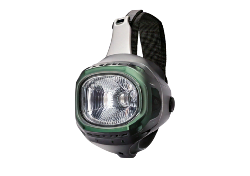 Led headlamp isolated on transparent or white background
