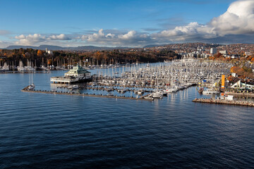 Marina in Oslo,Oslofjord,Oslo, South Norway, Norway, Scandinavia, Europe