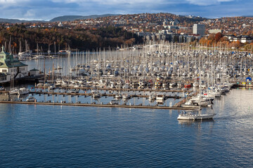 Marina in Oslo,Oslofjord,Oslo, South Norway, Norway, Scandinavia, Europe