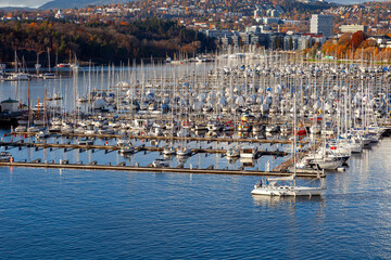 Marina in Oslo,Oslofjord,Oslo, South Norway, Norway, Scandinavia, Europe