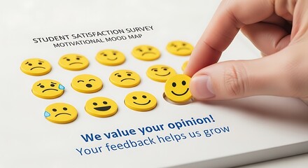 Student Satisfaction Survey Using Emoji Feedback Icons for Motivational Mood Mapping