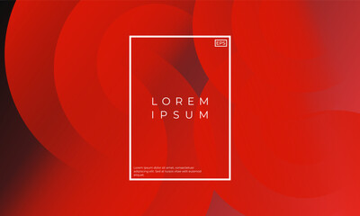 Futuristic Red Gradient background. Circle gradient shapes composition. Futuristic design Brochure. Abstract Geometric Background. Vector illustration. 
