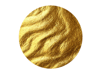 Gold textured orb; rippled surface