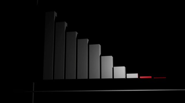 Progression of data visualization representing growth over time in a simple and engaging manner