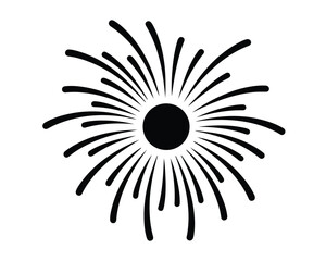 Firework vector illustration set, celebration explosion graphic, isolated festive element, party new year background, dynamic light effect, abstract burst design, holiday event