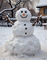 Handmade snowman snowman christmas  holiday decoration winter season cute snow