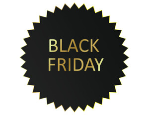 Black Friday sale promotion vector banner, big discount shopping offer graphic, isolated limited time event template, e-commerce retail advertising header, mega deal special