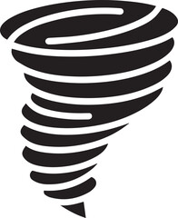 Tornado Whirlwind Silhouette Vector, Vector Icon, Logo Vector