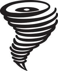 Tornado Whirlwind Silhouette Vector, Vector Icon, Logo Vector