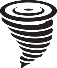 Tornado Whirlwind Silhouette Vector, Vector Icon, Logo Vector