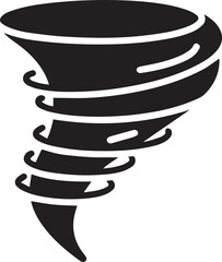 Tornado Whirlwind Silhouette Vector, Vector Icon, Logo Vector