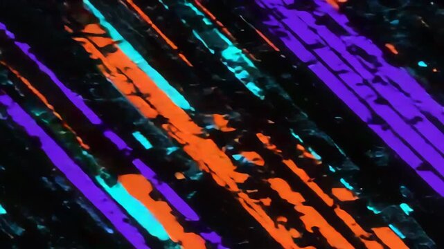 Vibrant abstract diagonal neon paint strokes pattern art background