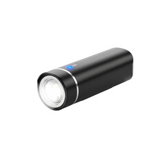 Modern flashlight illuminates darkness powerfully