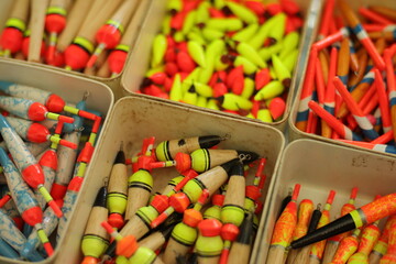 Assorted Fishing Floats Display