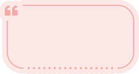 Square Quote Frame Outline
