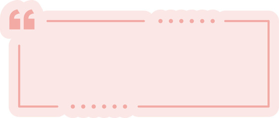 Square Quote Frame Outline