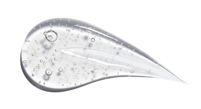 Clear gel smear isolated on transparent background, showcasing its smooth texture and transparency, ideal for cosmetic, skincare, or scientific applications with a clean look png
