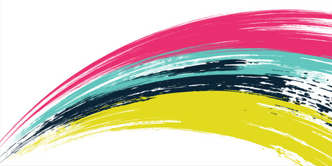 Brush strokes vector. yellow, blue, dark blue, backgrounds. Colorful set of text boxes. Paintbrush collection. Dirty brush texture banners. Rectangular painted objects.eps8