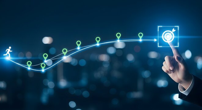 The Journey to Conquer Your Goals: A Digital Roadmap From Starting Point to Strategic Goals Through Milestones