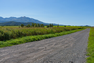 旭ヶ丘から望む大雪山系の雄大な景色