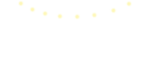 White and gold chain-like lighting effect