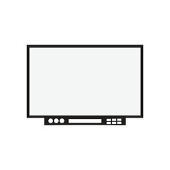 flat screen tv with reflection