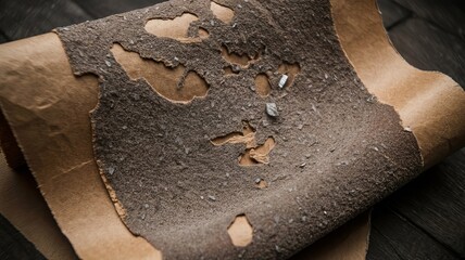 Ancient Scroll: A tattered parchment, aged by time and bearing the marks of history, lies unfurled, hinting at tales of old.