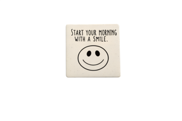 tart Your Morning With A Smile Coaster