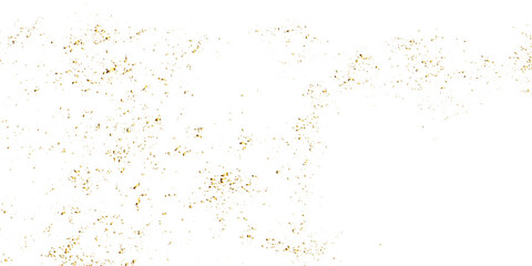 Doted and confetti golden glitter on transparent background. Perfect for holiday, winter, celebration and seasonal events. Holiday winter background for celebration. Festive snow lights wallpaper, 