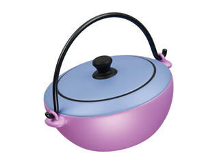 dutch oven icon 3d illustration render