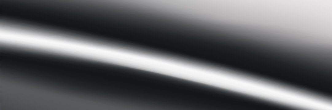 Chrome and silver tones repeat in smooth gradient composition. Mirror highlights reflect twice across the elegant silver chrome gradient mirror field.