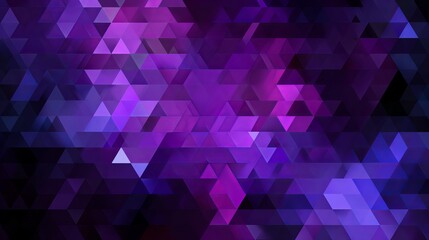 Stunning purple and blue triangle mosaic background for modern design projects and vibrant presentations, adding a futuristic digital touch