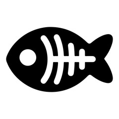 Black and White Illustration of a Cat Treat