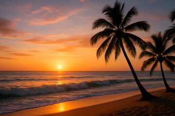 Golden Horizon by the Palm Shores