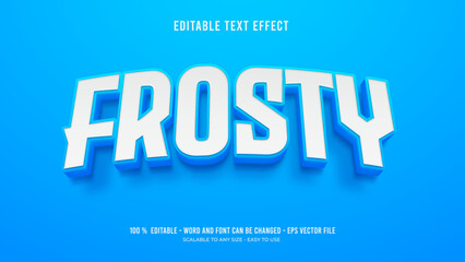 frosty editable text effect