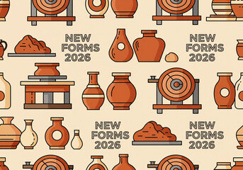 Ceramic Artistry: Pottery Wheel, Clay, and Vessels with Future Year Announcement
