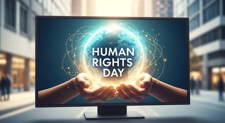 Human rights day celebration global awareness campaign international advocacy for equality and justice now