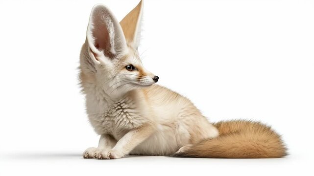 Fennec fox relaxes in Morocco sun