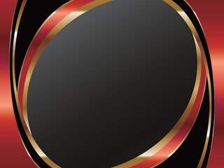 高級感のあるラインとグラデーションの背景　ブラック＆レッド