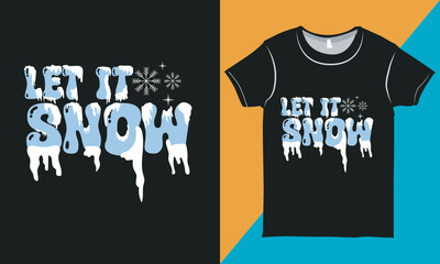 Winter Season Typography Shirt Design, Winter Holiday Graphic Tee, Festive Apparel