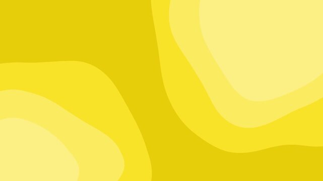 Abstract yellow wavy layers with soft shadows creating a modern background.