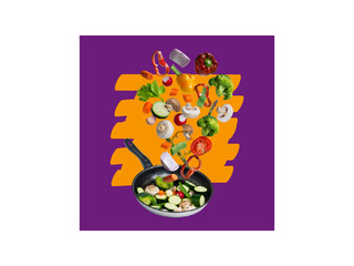 Purple Stir Fry Graphic Group