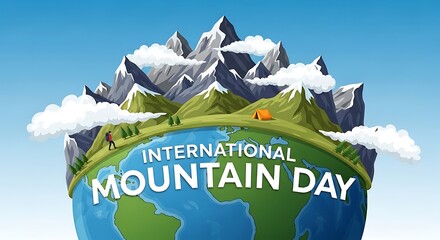 Celebrate international mountain day with adventure hiking and mountaineering in scenic landscapes