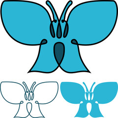 Blue Butterfly, style variations