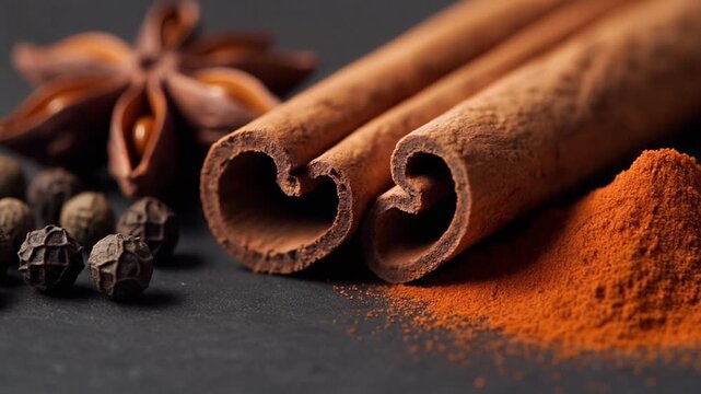 cinnamon sticks and anise