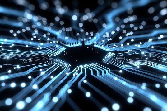 blue fiber optic background