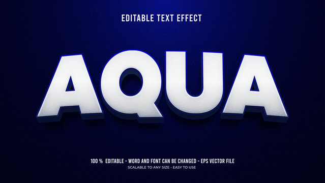 aqua editable text effect