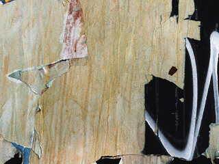 Captivating Grunge Textures of Old Posters as Backgrounds